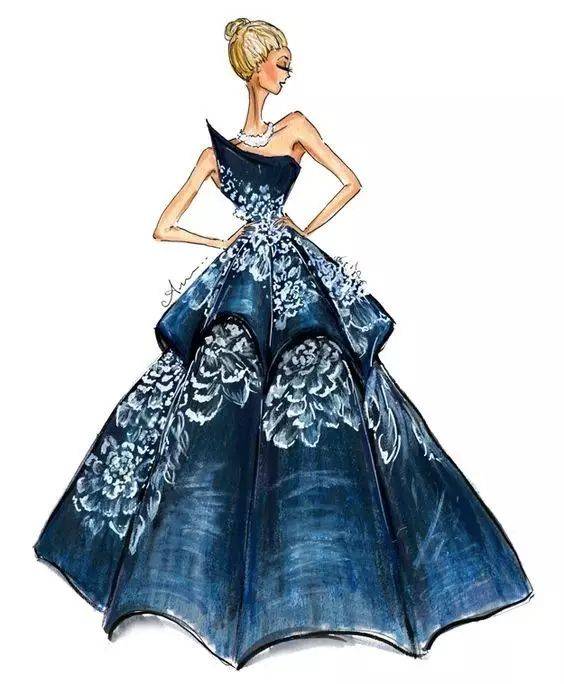 手绘丨一波绝美的服装设计稿